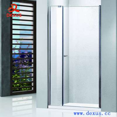 FULAISI 90 Degree Double Side Stainless steel bathroom heavy duty pivot cabinet glass shower door hingesSG-552